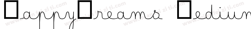 HappyDreams Medium字体转换